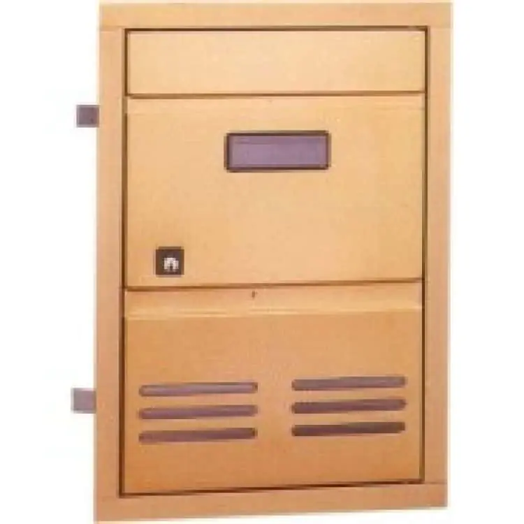 Sportello da incasso Alubox, serie SC2, per esterno, misure 29x40 cm, in Alluminio, colore Bronzo Koopje
