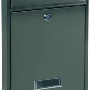 Cassetta Postale Alubox QUADRA serie componibile, formato rivista 26.5x35x8 cm in lamiera zincata verniciata Ghisa Populair