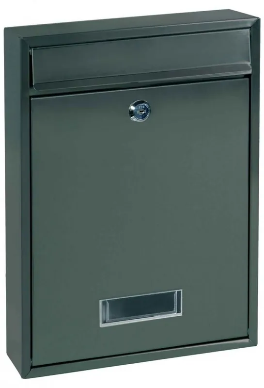 Cassetta Postale Alubox QUADRA serie componibile, formato rivista 26.5x35x8 cm in lamiera zincata verniciata Ghisa Populair