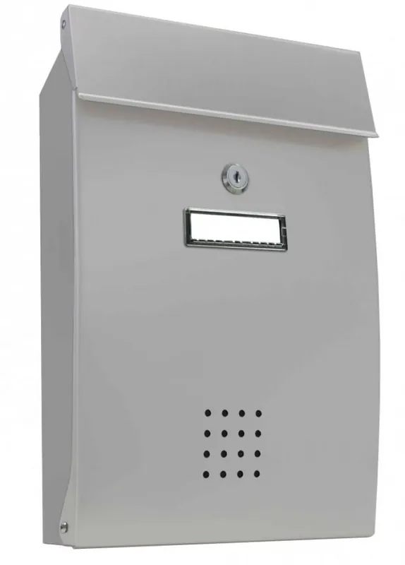 Uitverkoop Cassetta Postale Alubox PECHINO formato rivista 26x38.2x7 cm in lamiera zincata verniciata Grigio