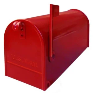 Cassetta postale Alubox serie TOPOLINO 32x48x17 cm in Lamiera zincata colore Rosso Populair