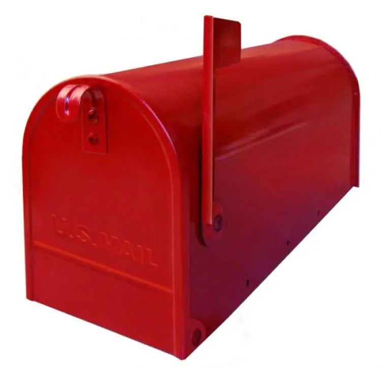 Cassetta postale Alubox serie TOPOLINO 32x48x17 cm in Lamiera zincata colore Rosso Populair