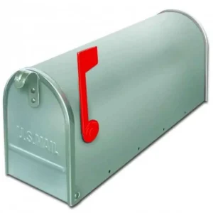 Cassetta postale Alubox serie TOPOLINO 32x48x17 cm in Lamiera zincata colore Argento Op = Op