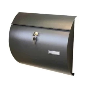 Cassetta Postale Alubox, serie Saturno, formato rivista, misure 32,5x37,5x11 cm, in Lamiera elettrozincata, colore Ghisa Gratis Retour