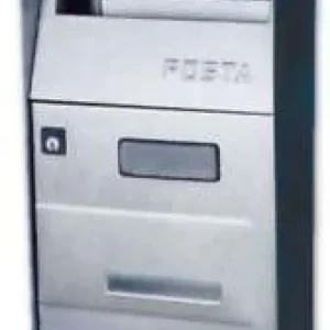 Cassetta Postale Alubox EFFE 1 21x30.5x9.5 cm modello senza tetto in acciaio inox colore Argento Laatste Kans