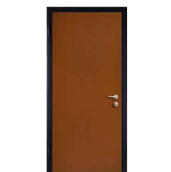 Alias porta blindata STEEL C Destra 800x2100 mm, classe 3, finitura interno-esterno Tanganica Medio, accessori Ottone Beperkt Aanbod
