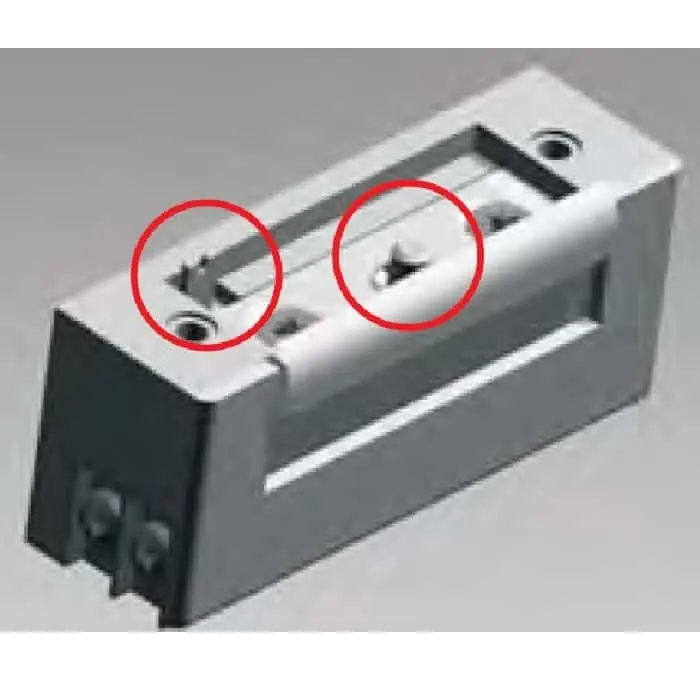 Korting Incontro elettrico simmetrico con leva di sbloccaggio 4000 Antipanic per antipanico, reversibile, dimensioni 21x69 mm