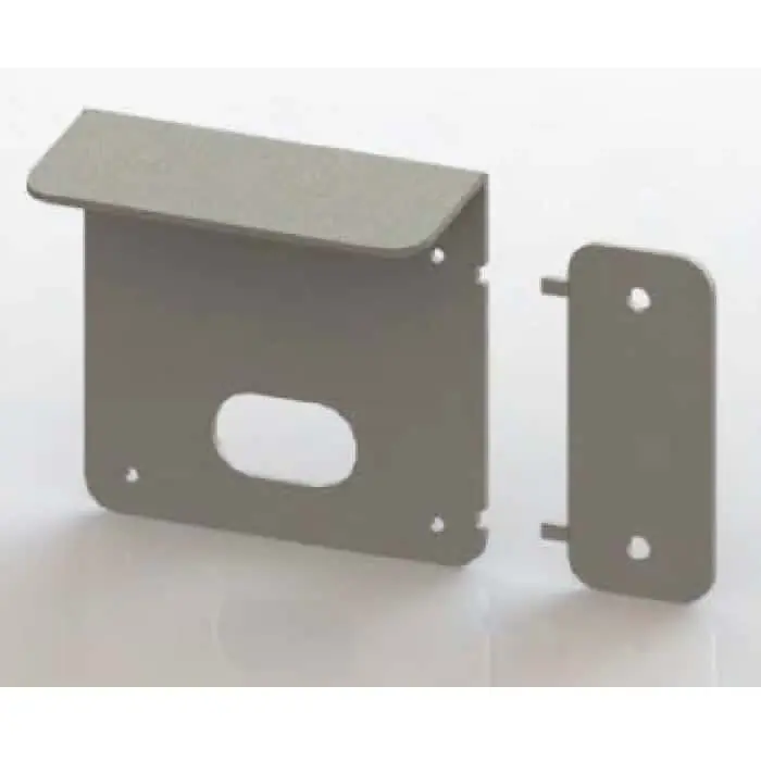 Veilige Betaling Piastra copriserratura Antipanic per elettroserratura Oltre per porte e cancelli, con 6 fori, lunghezza 125 mm