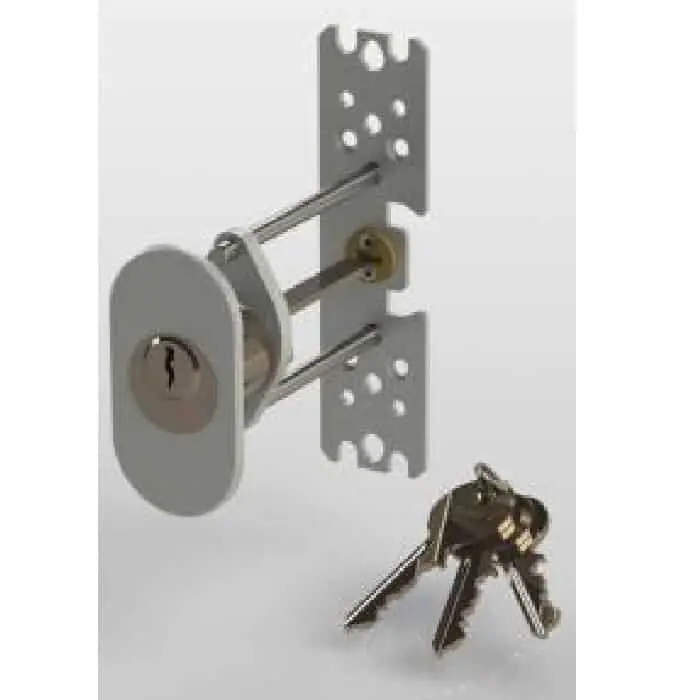Cilindro esterno con basetta 1040 Antipanic per maniglione antipanico, con rosetta ovale bocchetta tonda Fabrieksprijs
