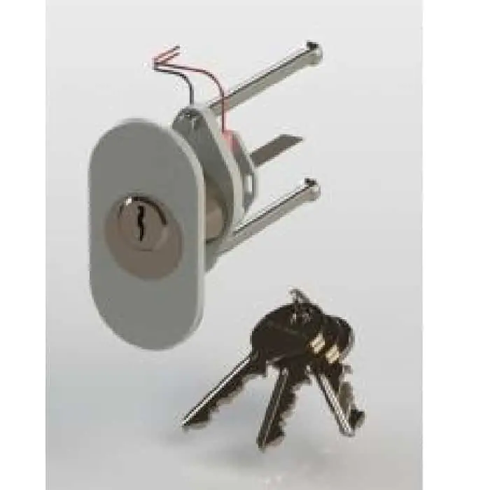 Cilindro con micro 1040MC Antipanic per antipanico motorizzato, con rosetta ovale bocchetta tonda Nu Kopen