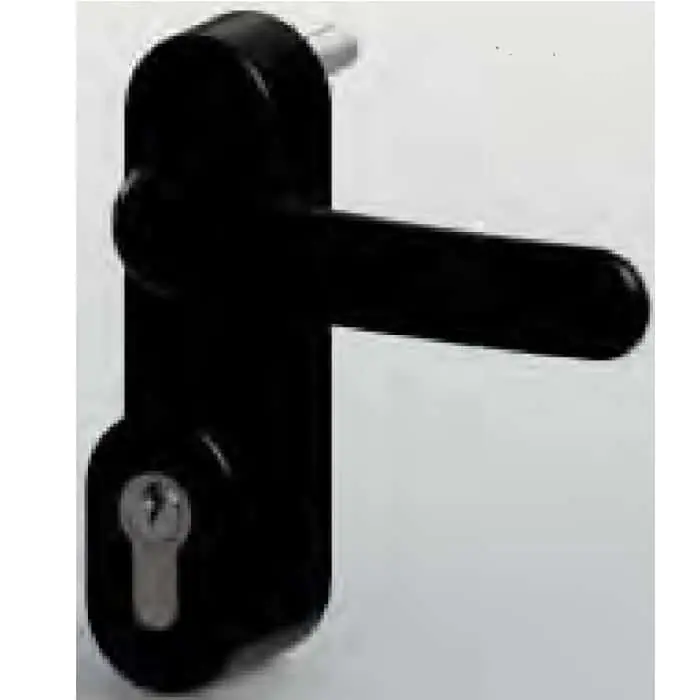 Aanbieding Maniglia esterna con cilindro versione Condominio 1092 Antipanic per porta antipanico, con rosetta ovale, foro Yale, colore Nero