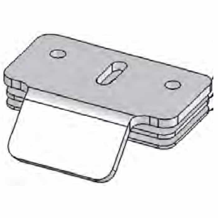 Superprijs Incontro laterale per PVC 491 2 Antipanic per porta antipanico, spessore 17-20 mm, finitura Acciaio Inox