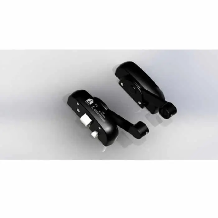Modulo elettrico 401/TEL Antipanic per antipanico, reversibile, lunghezza 194 mm, finitura Nero Shop Nu