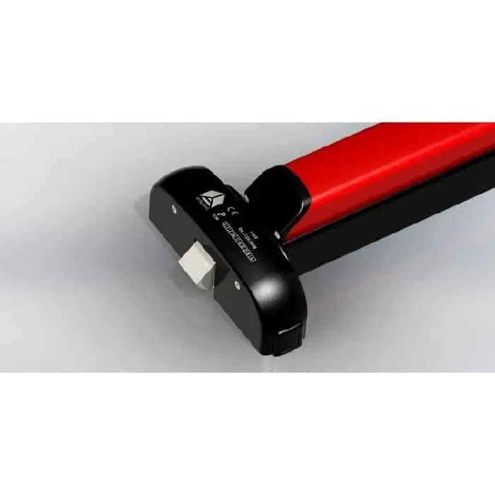 Modulo Push Bar 600 Antipanic per antipanico, reversibile, componibile, lunghezza 840 mm, finitura Nero e Rosso Lage Prijs