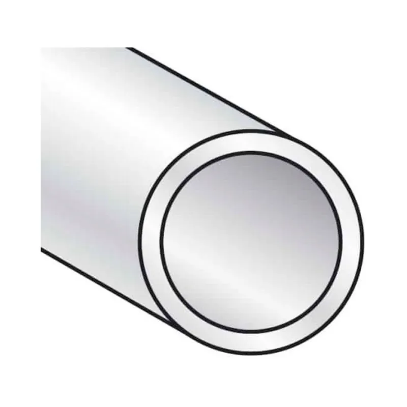 Veilige Betaling Profilo a tubo tondo Algo, dimensioni 16x1 mm, lunghezza 2000 mm, Alluminio finitura Argento Anodizzato