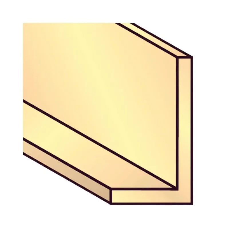 Rechtstreeks Van De Fabrikant Profilo a L Algo, dimensione 30x15x1,5 mm, lunghezza 2000 mm, Alluminio finitura Alpax Oro