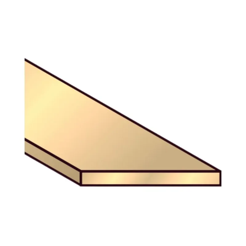 Profilo piatto Algo, dimensione 25x2 mm, lunghezza 2000 mm, Alluminio finitura Alpax Oro Weekendaanbieding