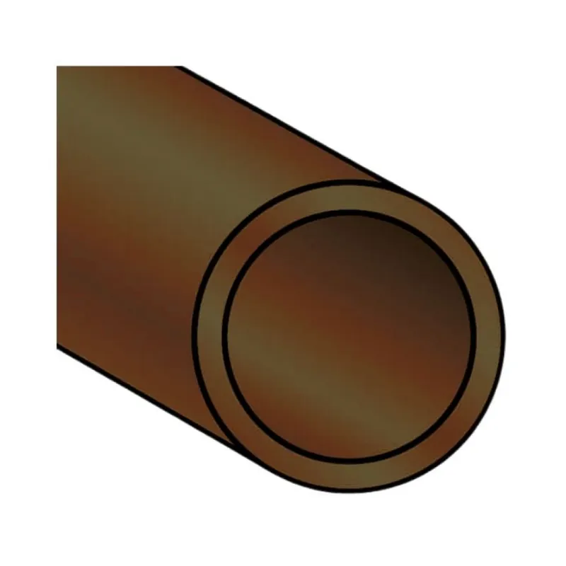 Profilo a tubo tondo Algo, dimensione 18x1,2 mm, lunghezza 2000 mm, Alluminio finitura Bronzo Anodizzato Express Levering