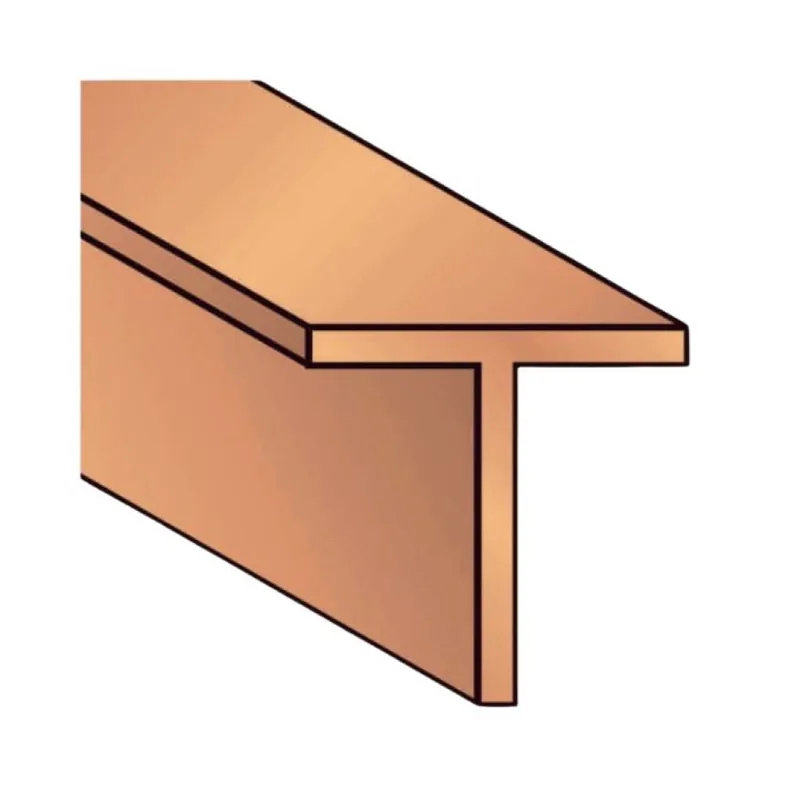 Profilo a T Algo, dimensione 15x15x1,3 mm, lunghezza 2000 mm, Alluminio finitura Bronzo Rechtstreeks Van De Fabrikant