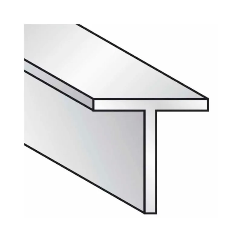 Bestel Nu Profilo a T Algo, dimensione 25x25x1,3 mm, lunghezza 2000 mm, Alluminio finitura Argento Anodizzato