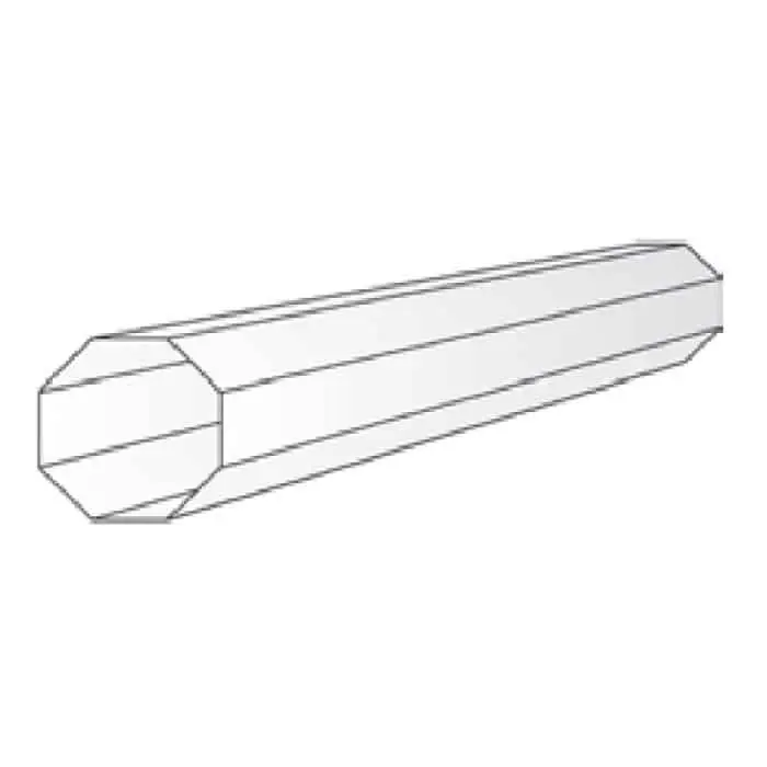 Superprijs Tubo ottagonale Asa Motor per avvolgibile diametro 50 mm, lunghezza 3 mt, diametro 70 mm