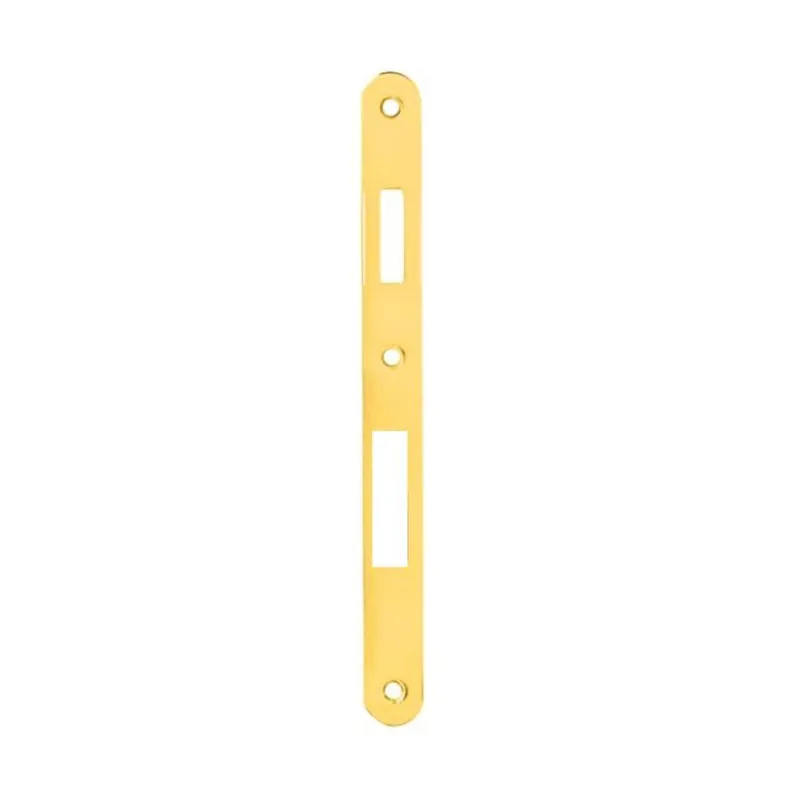 Incontro B00590.15 Agb per serratura Sicurezza, dimensione 238x22 mm, bordo tondo, Acciaio finitura Ottonato Verniciato Laatste Kans