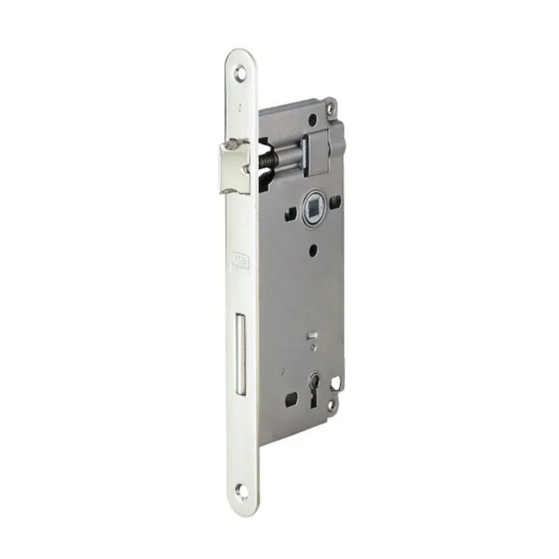 Serratura Patent incasso B00591 Agb per porta da interni, entrata 60 mm, interasse 90 mm, bordo tondo 238x22 mm, Acciaio finitura Nichelato Aanbieding