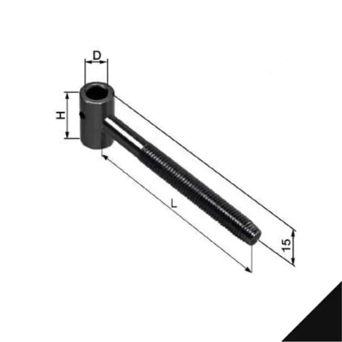 Finale Uitverkoop Perno sfilabile H11830.20.93 AGB per cardine diametro 20 mm, mano Destra, diametro 12 mm, filetto M12, altezza 30 mm