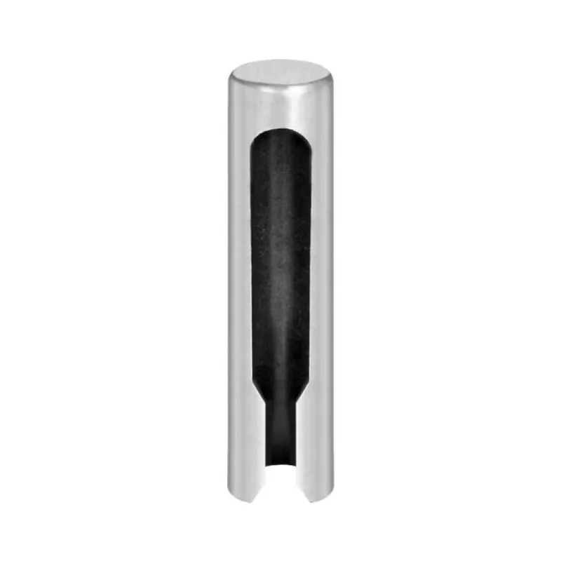 Weekendaanbieding Copertura piana E02152 AGB per cerniera registrabile Zenit, diametro 16 mm, altezza 83 mm, Ottone finitura Cromato Opaco