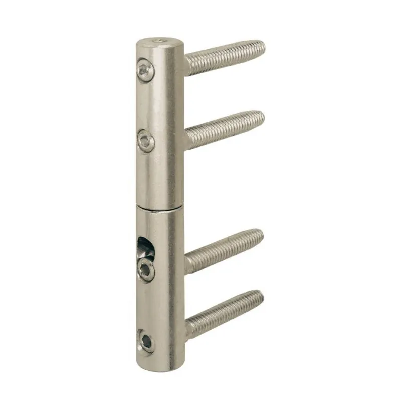 Hoge Kwaliteit Cerniera registrabile Zenit E02150 AGB per porta in legno, diametro 20 mm, altezza 145 mm, Acciaio finitura Zinco Tropical