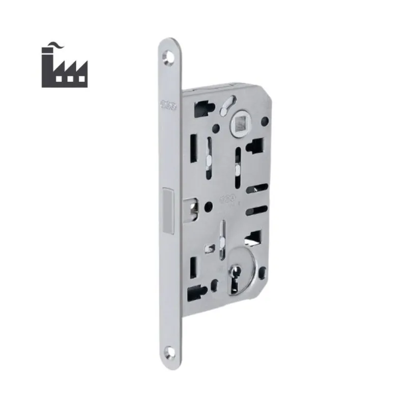 Direct Beschikbaar Serratura Polaris 2XT DoorXe incasso B06161 Agb per porta interna, cifratura numero 11, entrata 50 mm, interasse 90 mm, bordo tondo 190x18 mm, Acciaio finitura Cromato Opaco