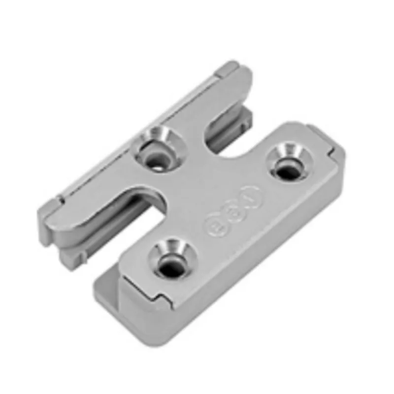 Incontro ribalta antiefrreazione A52300.FI.22 Artech Agb per serramento in Pvc Alphacan, dimensione 46x29x8,5 mm, Acciaio finitura Argento Snelle Levering