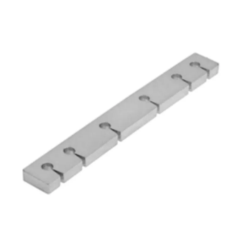 Koopje Adattatore A50547.DT.00 Artech Agb per forbice supplementare e vasistas, camera europea, interasse 9 mm, dimensione 112x13,8x5 mm, Acciaio finitura Argento