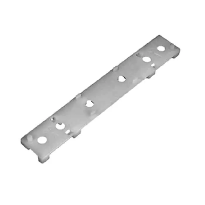 Adattatore A50543.BB.00 Artech Agb per forbice supplementare e vasistas, profilo Pvc Aluplast, lunghezza 110 mm, Plastica finitura Argento Direct Beschikbaar