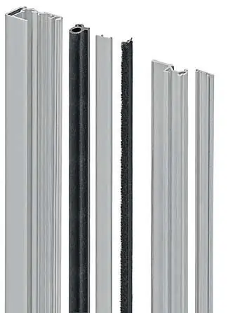 Kit nodo centrale Uni-V Mini AGB per profilo serramento, lunghezza 2500 mm, materiale alluminio, finitura Argento Koop Online