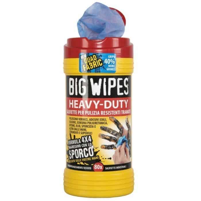 Salviette detergenti Big Wipes per mano e utensile, barattolo da 80 pezzi Tijdelijk Beschikbaar