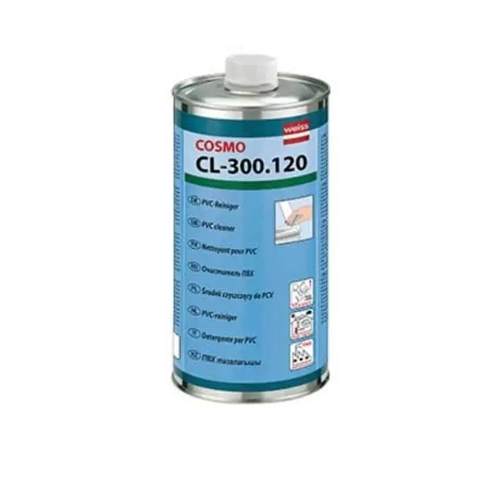 Latte Weiss, COSMO CL-300.120, detergente per profili in PVC duro bianco, per pvc, 1 litro Speciale Aanbieding