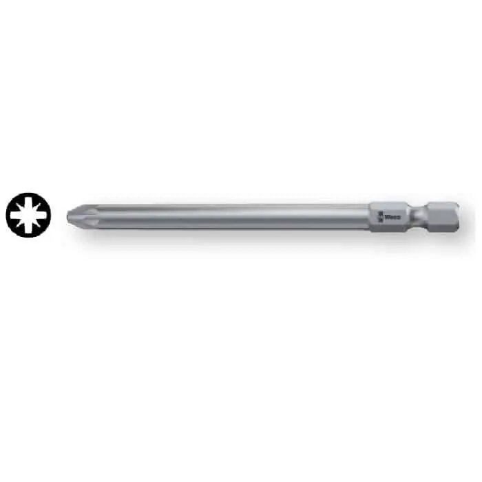 Flitsaanbieding Inserto a croce 855/4 Z Wera, con codolo esagonale da 1/4, per vite Pozidriv 1, lunghezza lama 89 mm