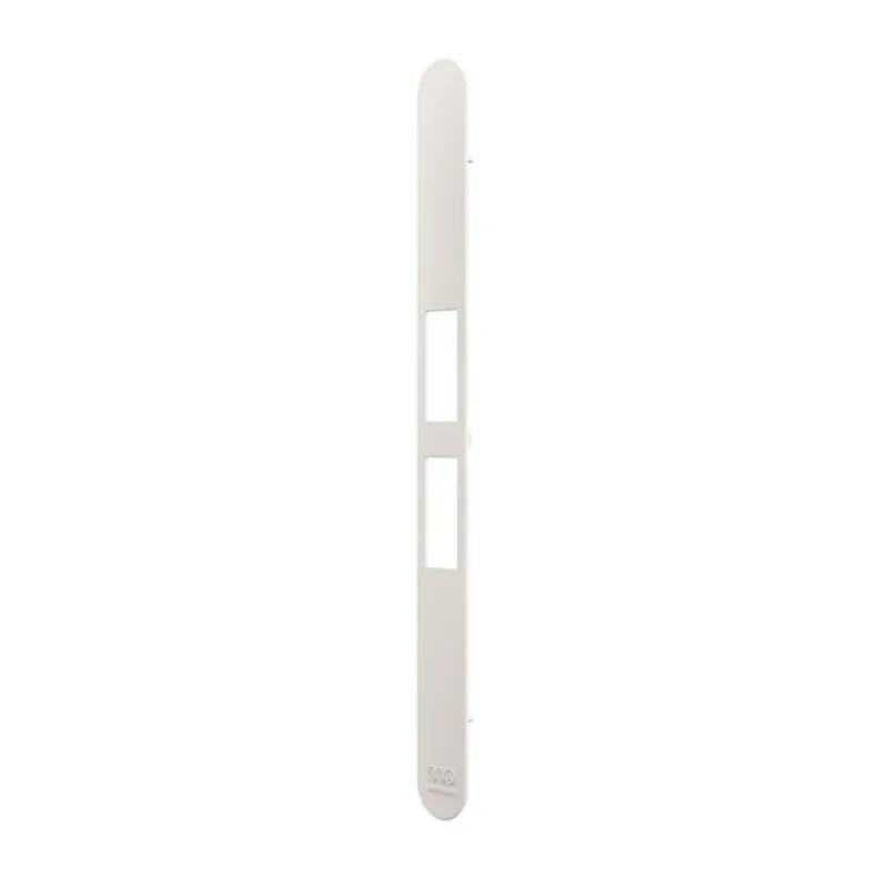 Frontalino Touch B01120.31 AGB per serratura a ritenuta magnetica, bordo tondo 196x18 mm, Plastica finitura Bianco Opaco Merkproduct