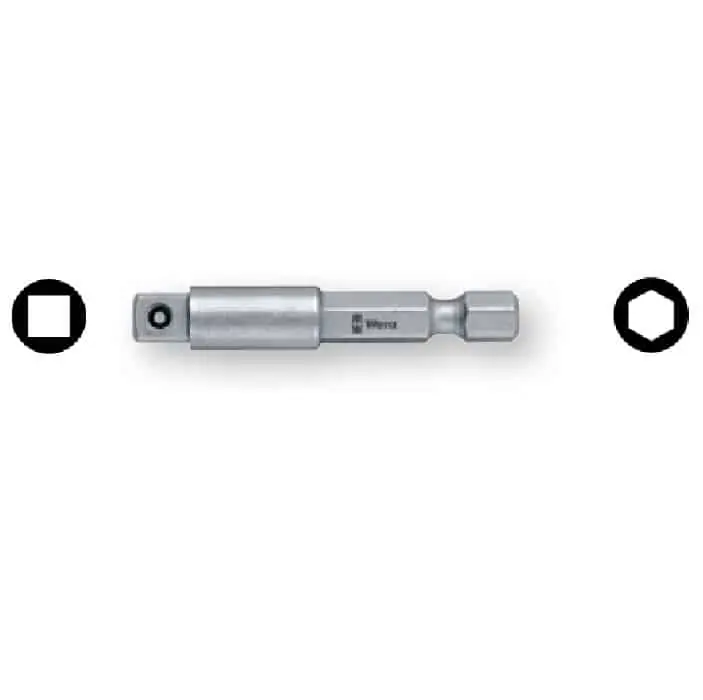 Meest Verkocht Raccordo 870/4 Wera, con codolo esagonale da 1/4 per avvitatori, per inserti a bussola con attacco quadro da 1/4, lunghezza lama 50 mm