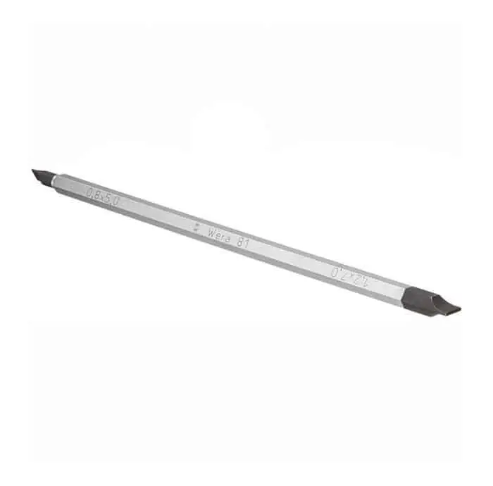 Lama doppia a taglio Wera per impugnatura Kraftform Kompakt Vario senza giravite-cricchetto, punte 0,8x5,0 - 1,2x7,0 mm Merkproduct