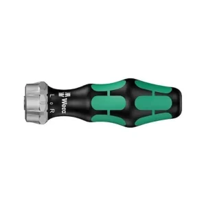 Impugnatura Kraftform Kompakt 80 RA Vario a Cricchetto Wera, per lame Vario da 6 mm, lunghezza 115 mm, colore Cromo-Nichel Opaco Fabrieksprijs