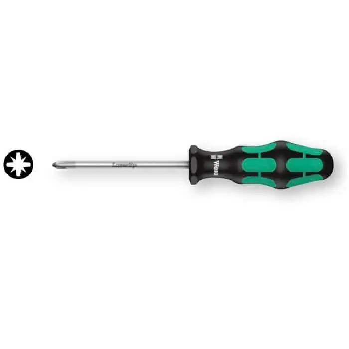 Bestseller Cacciavite a croce 355 PZ Wera, per vite Pozidriv 0, lunghezza lama 60 mm, colore Cromo-Nichel opaco