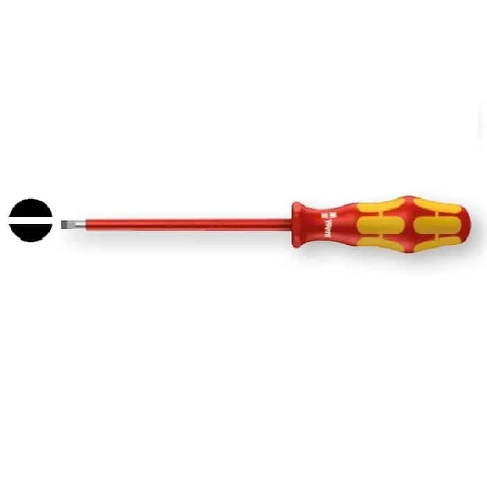 Beste Prijs Cacciavite a taglio 160 i Wera, isolato VDE, spessore punta 0,4 mm, larghezza punta 2,5 mm, lunghezza lama 80 mm