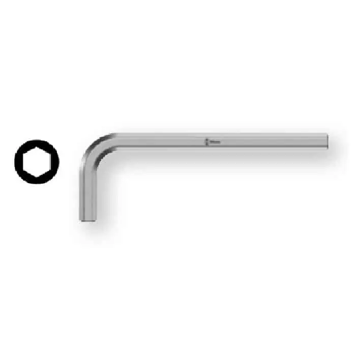 Nu Kopen Chiave a L 950 Wera, per viti a esagono cavo, metrica, apertura chiave 10 mm, profilo Hex-Plus, colore Cromato