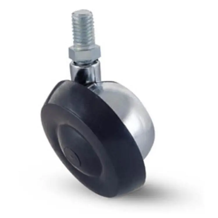 Exclusieve Aanbieding Ruota semisferica girevole 168B AVO Valsecchi per mobile, con perno filettato, diametro 45 mm, altezza 58 mm, finitura Cromato