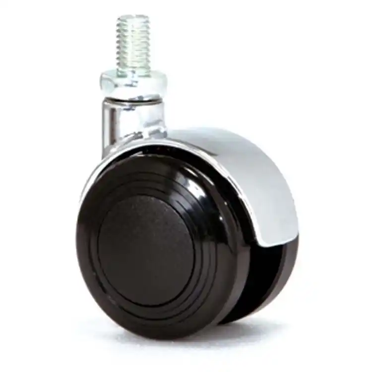 Shop Nu Ruota girevole 171B AVO Valsecchi per mobile, con perno filettato, diametro 50 mm, altezza 68 mm, finitura Cromata, gomma Nera
