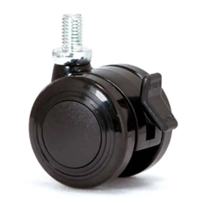 Seizoensaanbieding Ruota girevole AVO Valsecchi 172 BIS B nera, con perno e fermo, materiale nylon e poliammide, diametro 40 mm, altezza 50 mm