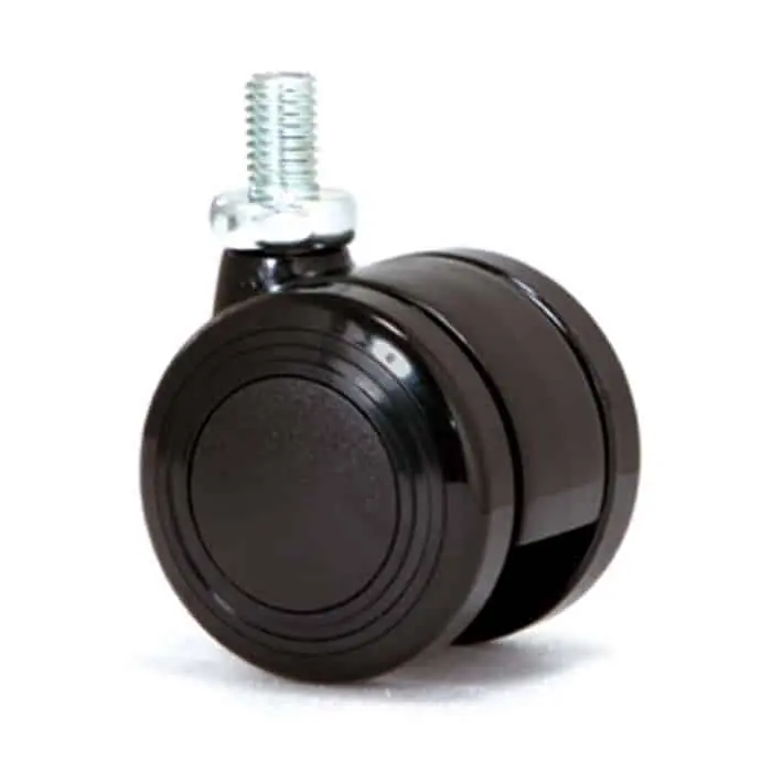 Ruota girevole AVO Valsecchi 172 B nera con perno, materiale nylon e poliammide, diametro 50 mm, altezza 61 mm Alleen Vandaag