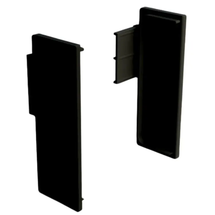 Set tappi terminali 81/G38.AT3 Volpato per profilo gola G38, montaggio interno, materiale plastica, finitura Nero Uitverkoop